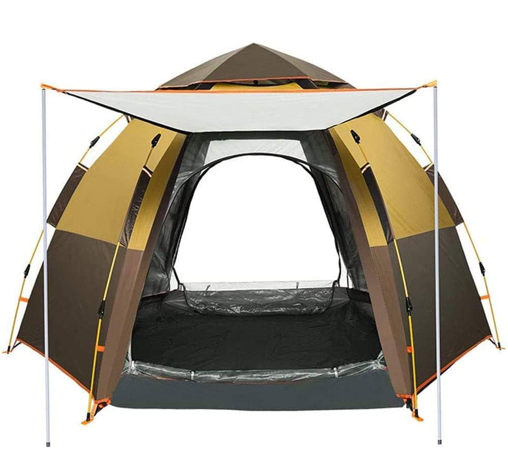 テント 3-4 人用　麦わら色　　ワンタッチ構造　キャンプ＆ハイキング Amazon.co.jp: JOTOCRAFT テント ワンタッチテント キャンプ